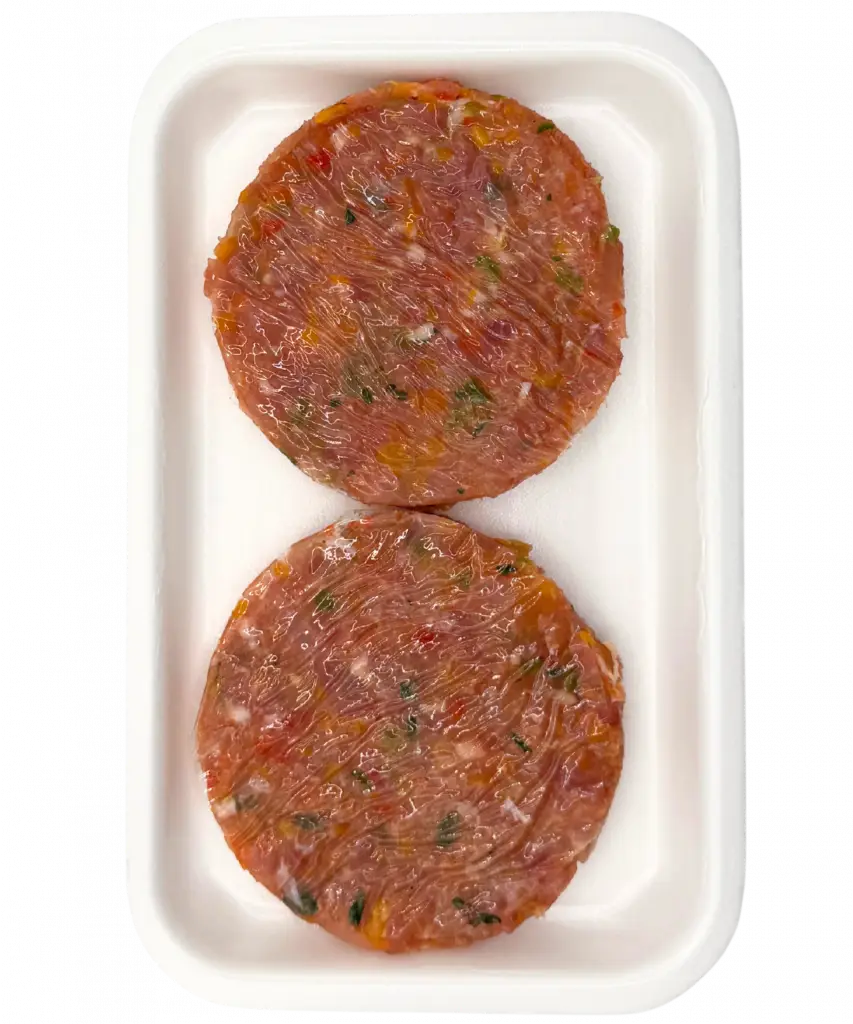 Burger de pavo y verduras