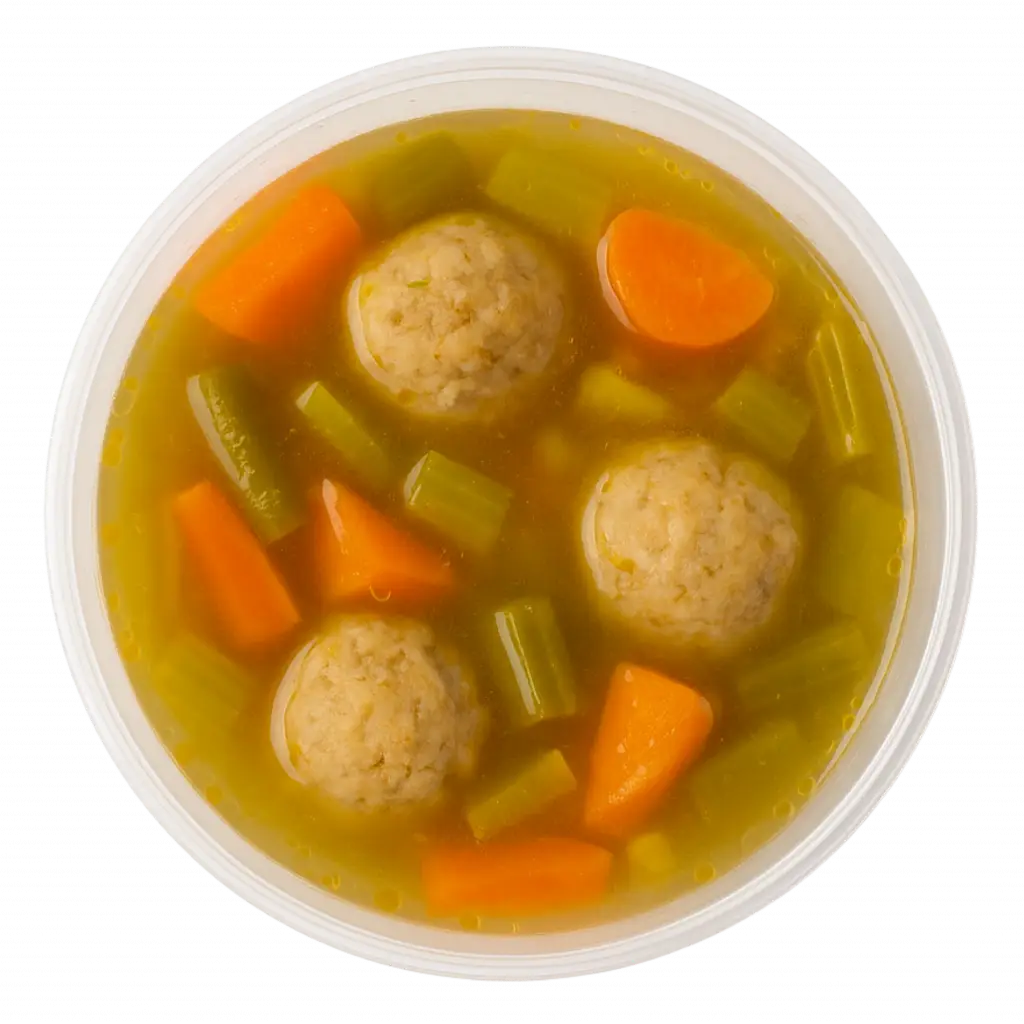 Caldo con pelotas
