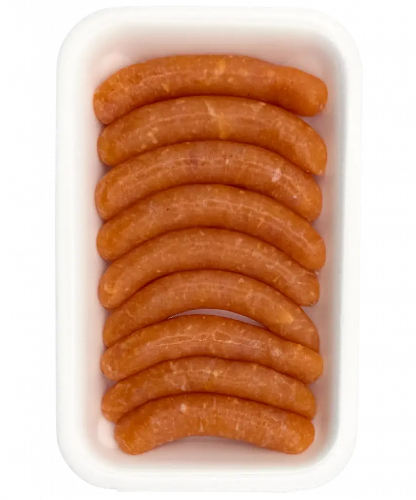 Salchicha de pollo de campo