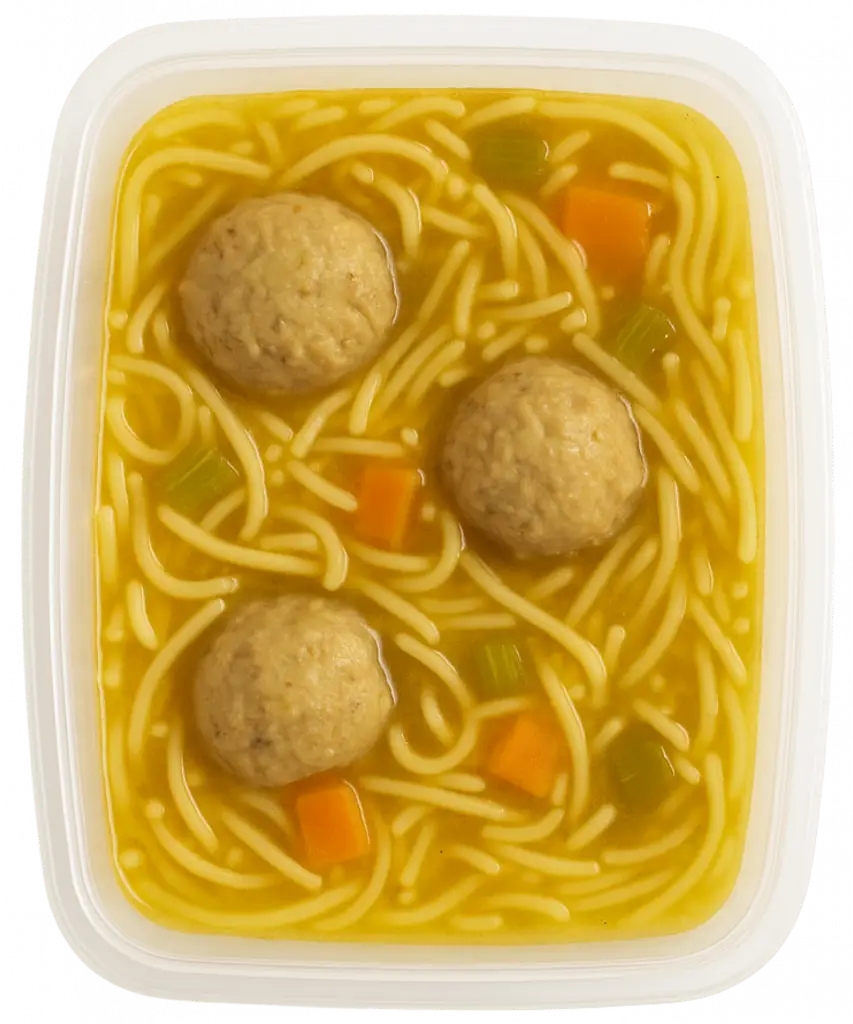 Sopa con pelotas