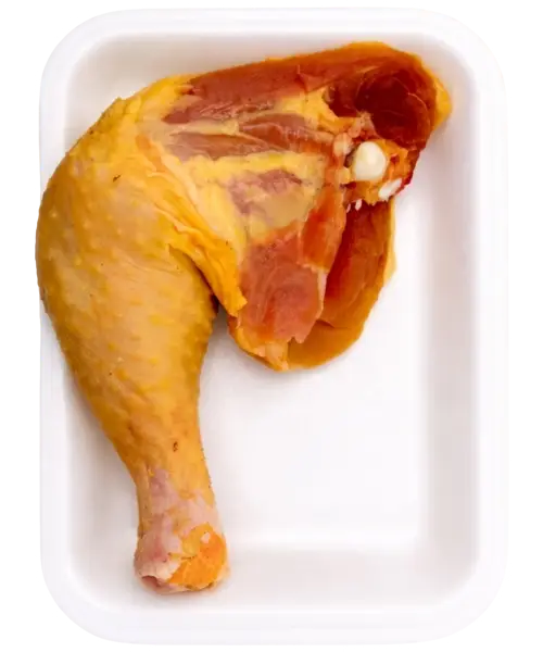 Muslo de pollo de cereales